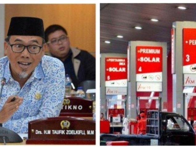 PKS-DPRD-DKI-Jakarta-Muhammad-Taufik-Zoelkifli-dan-Ilustrasi-SPBU