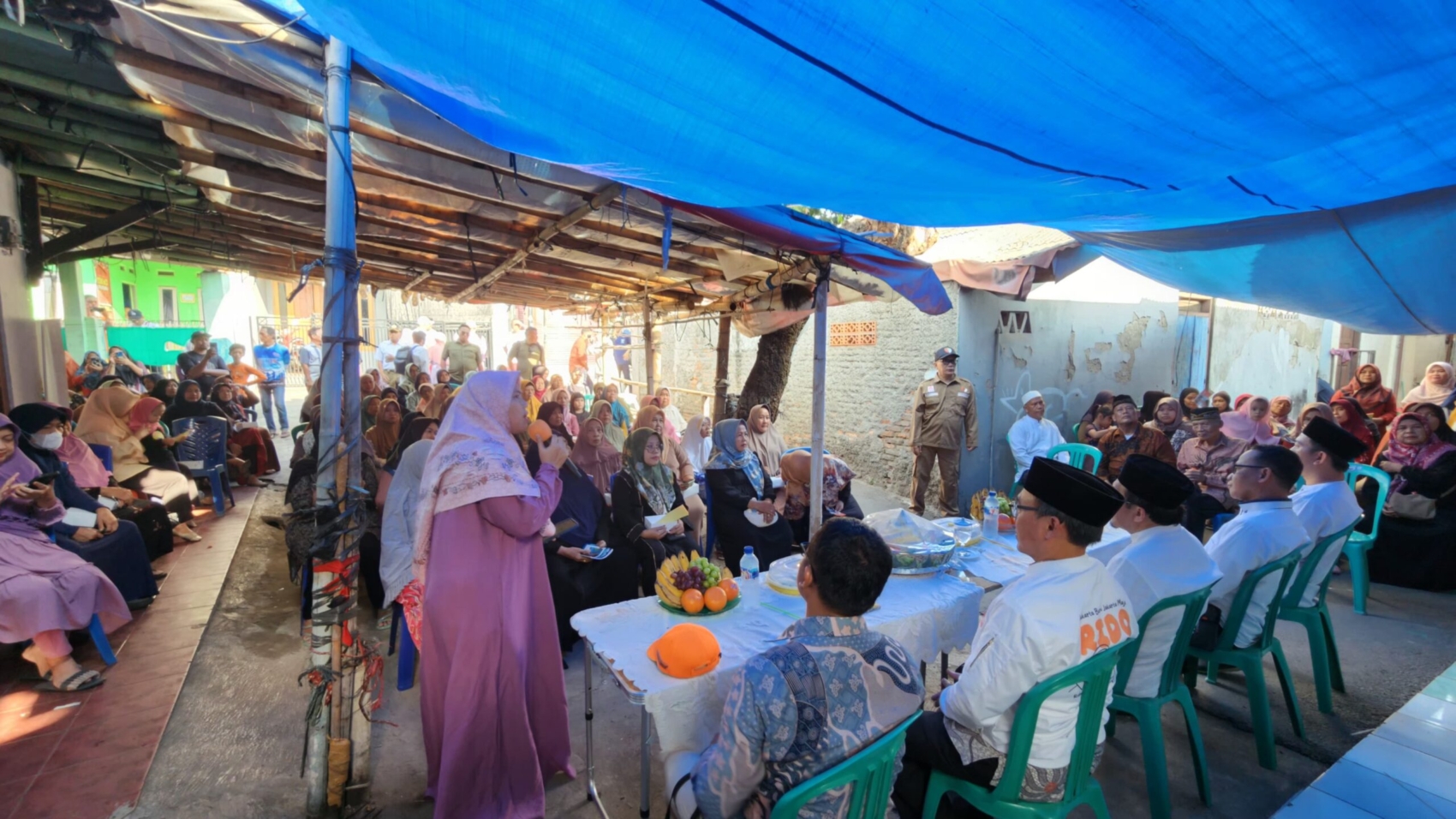 Sapa Pemilih Di Pulogebang, MTZ bersama Suswono Gelar Tasyakuran