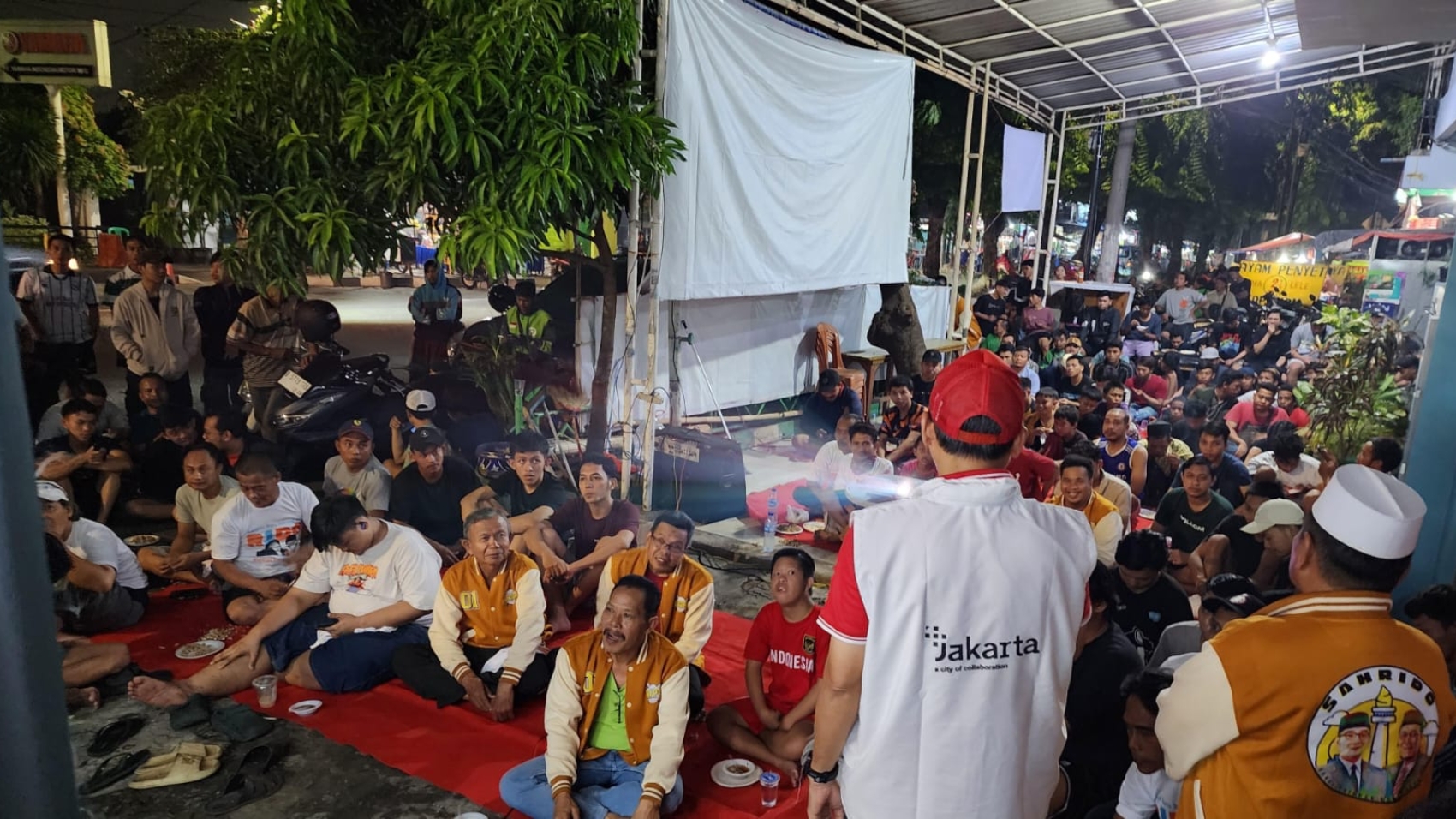 Legislator PKS, Nobar Timnas Bareng Warga Rawa Terate